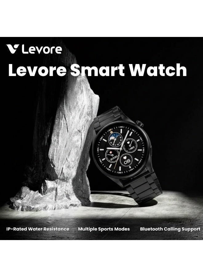 Levore Smart Watch, 1.5" Full Screen, Wireless call & Map Navigation, Blood Pressure & Heart Rate, Ringtones Personalize, IP68 Water Proof, Sports Data Recording | LWS 523 - Image 3